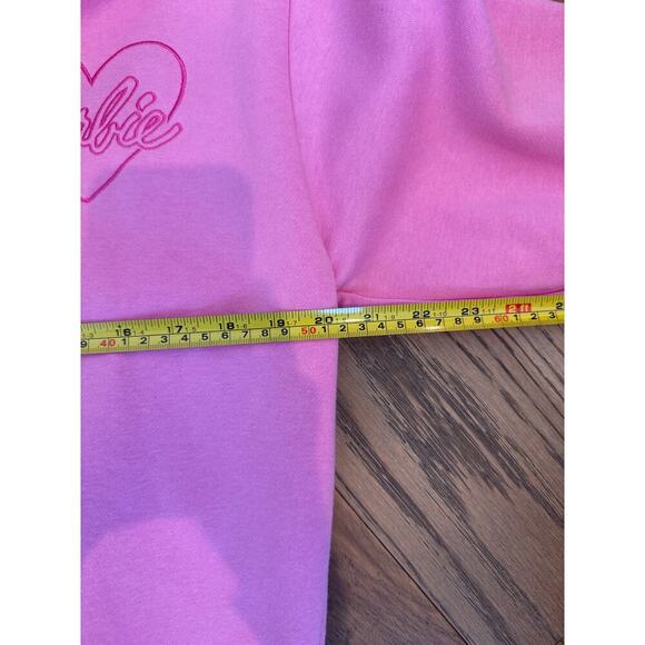 Barbie 1/4 Zip Sweatshirt Pink Medium - Picture 6 of 7